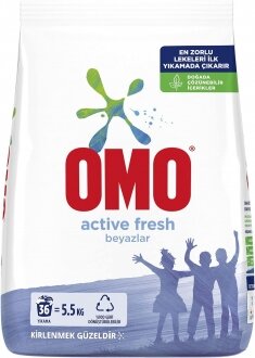 Omo Active Fresh Toz Çamaşır Deterjanı 5.5 kg Deterjan kullananlar yorumlar